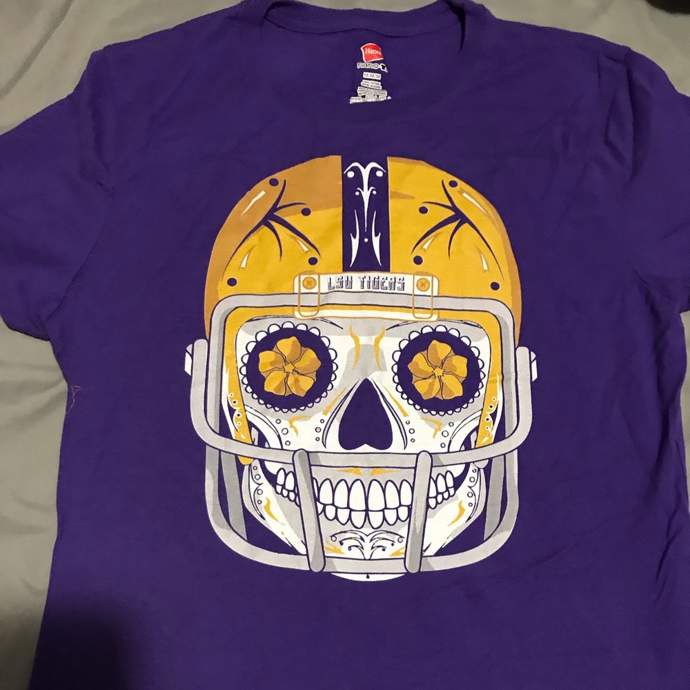 LSU sugar skull shirt 🐯